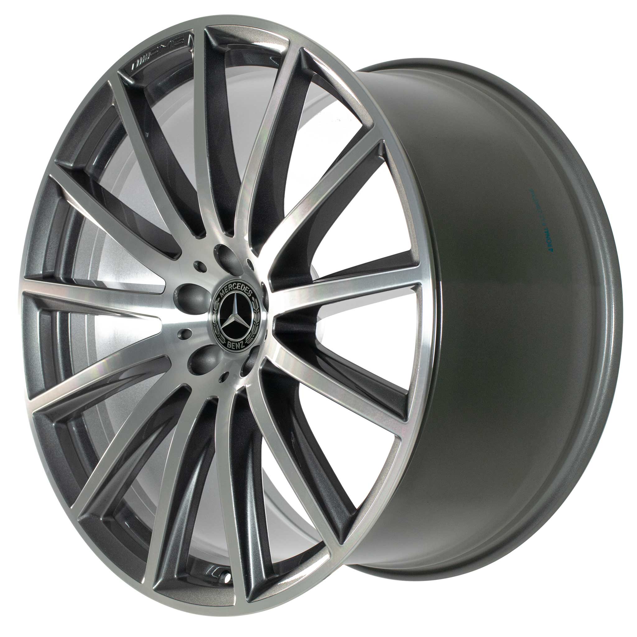 AMG Multispoke [167-22] Himalaya Grey with High Sheen Alloy Wheel Product Image #2