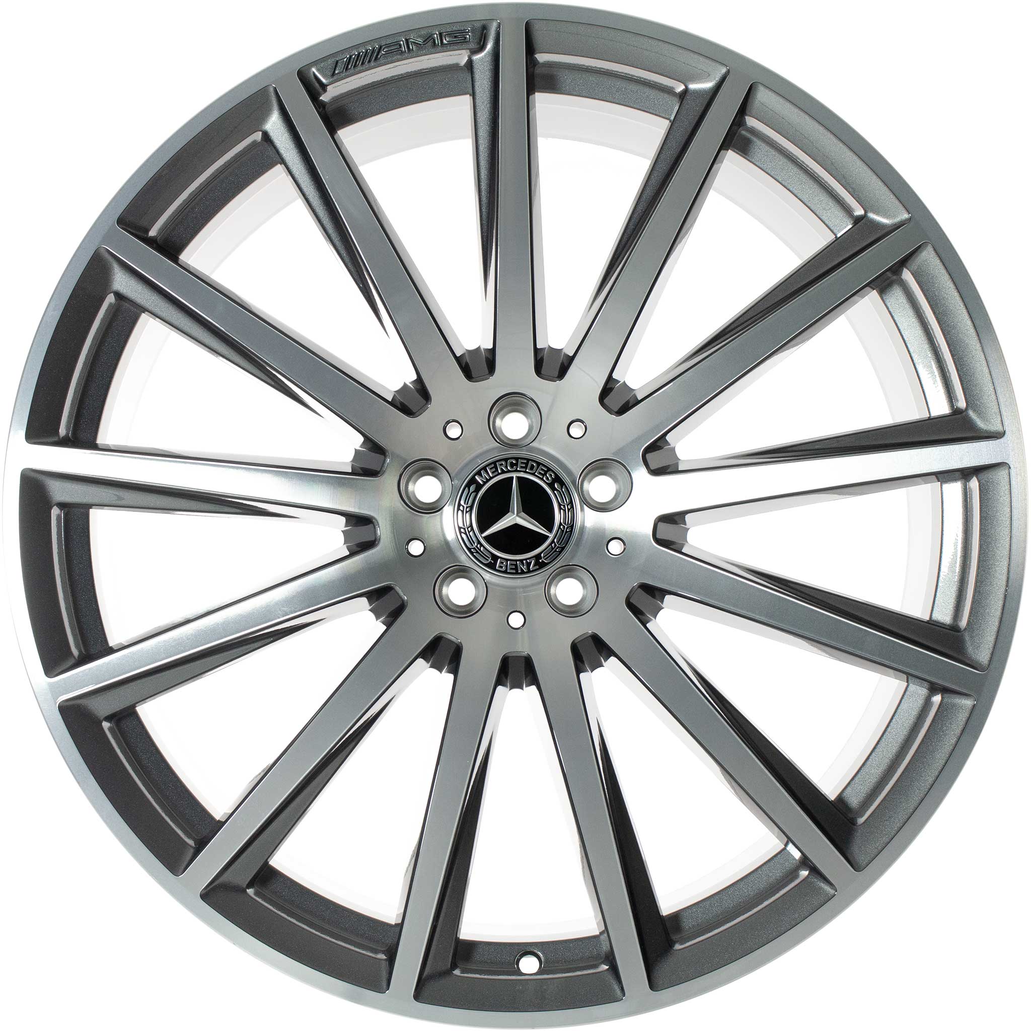 AMG Multispoke [167-22] Himalaya Grey with High Sheen Alloy Wheel Product Image #1