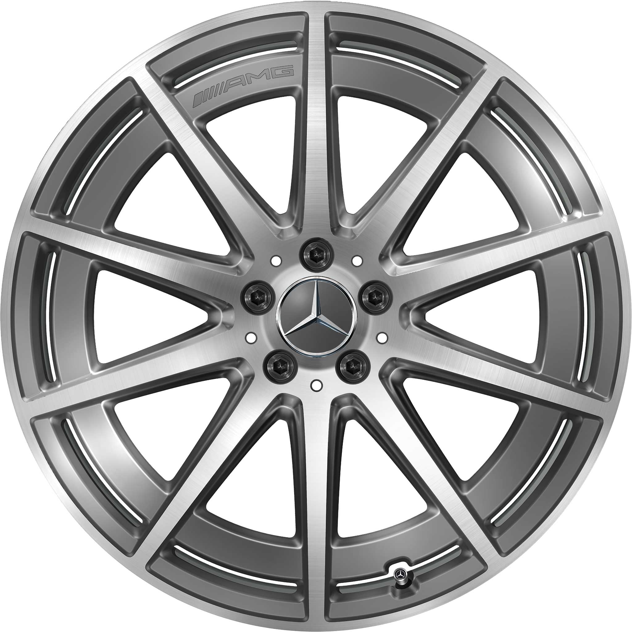AMG 10 Spoke [167-21] Tantalite Grey with High Sheen Alloy Wheel Product Image #1