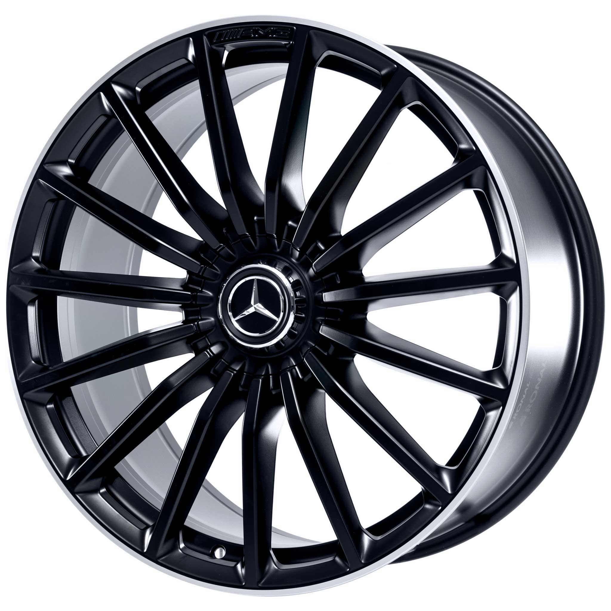 AMG Multispoke [167-22] Matt Black with High Sheen Rim Edge Alloy Wheel Product Image #2