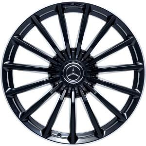 AMG Multispoke [167-22] Matt Black with High Sheen Rim Edge Alloy Wheel - Sizes 22in