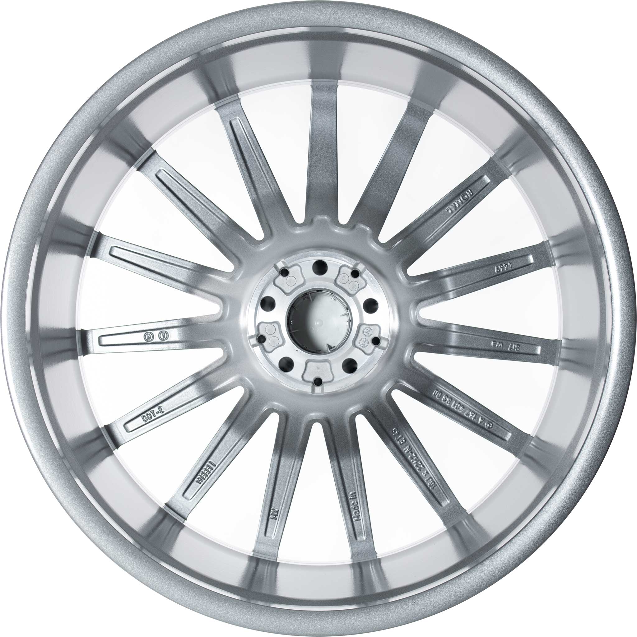AMG Multispoke [167-22] Himalaya Grey with High Sheen Alloy Wheel Product Image #3