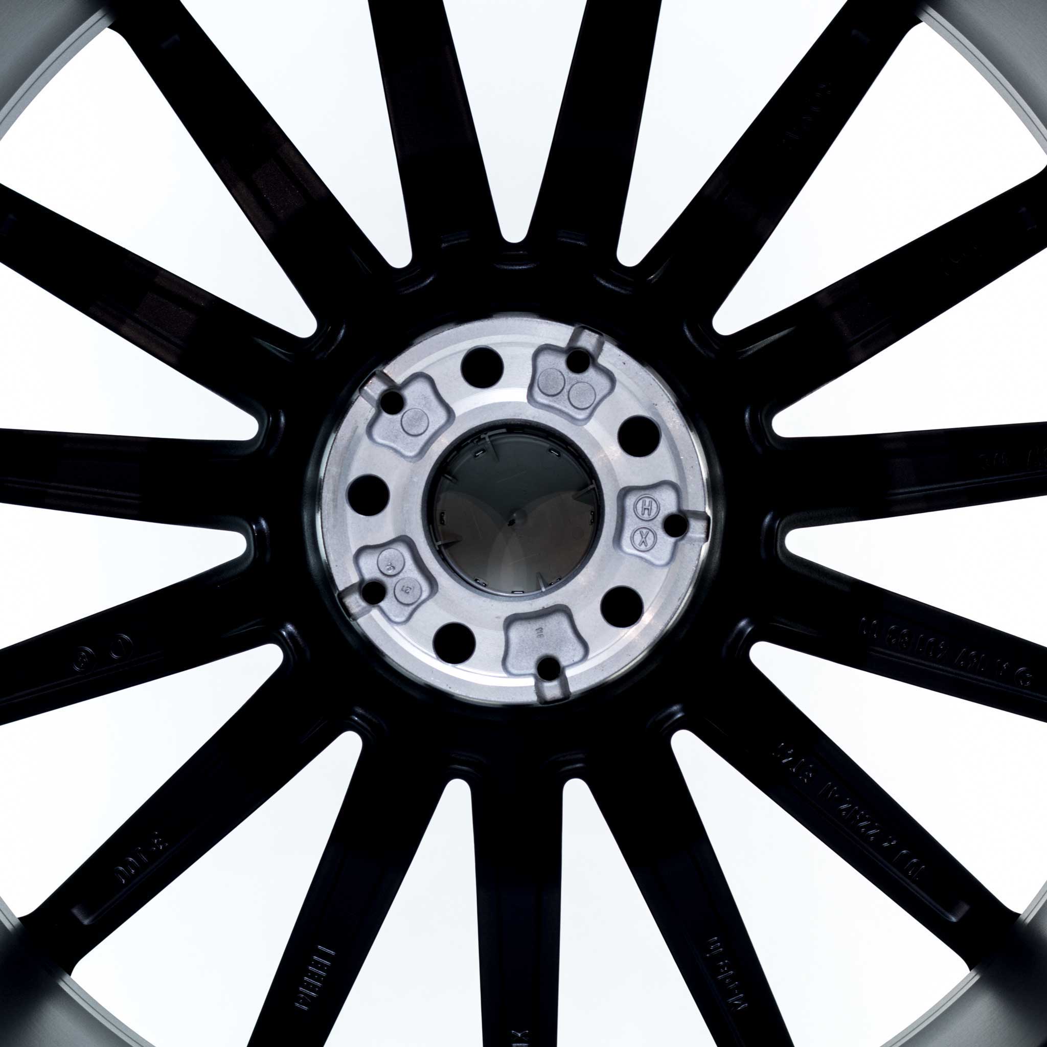 AMG Multispoke [167-22] Matt Black with High Sheen Rim Edge Alloy Wheel Product Image #3