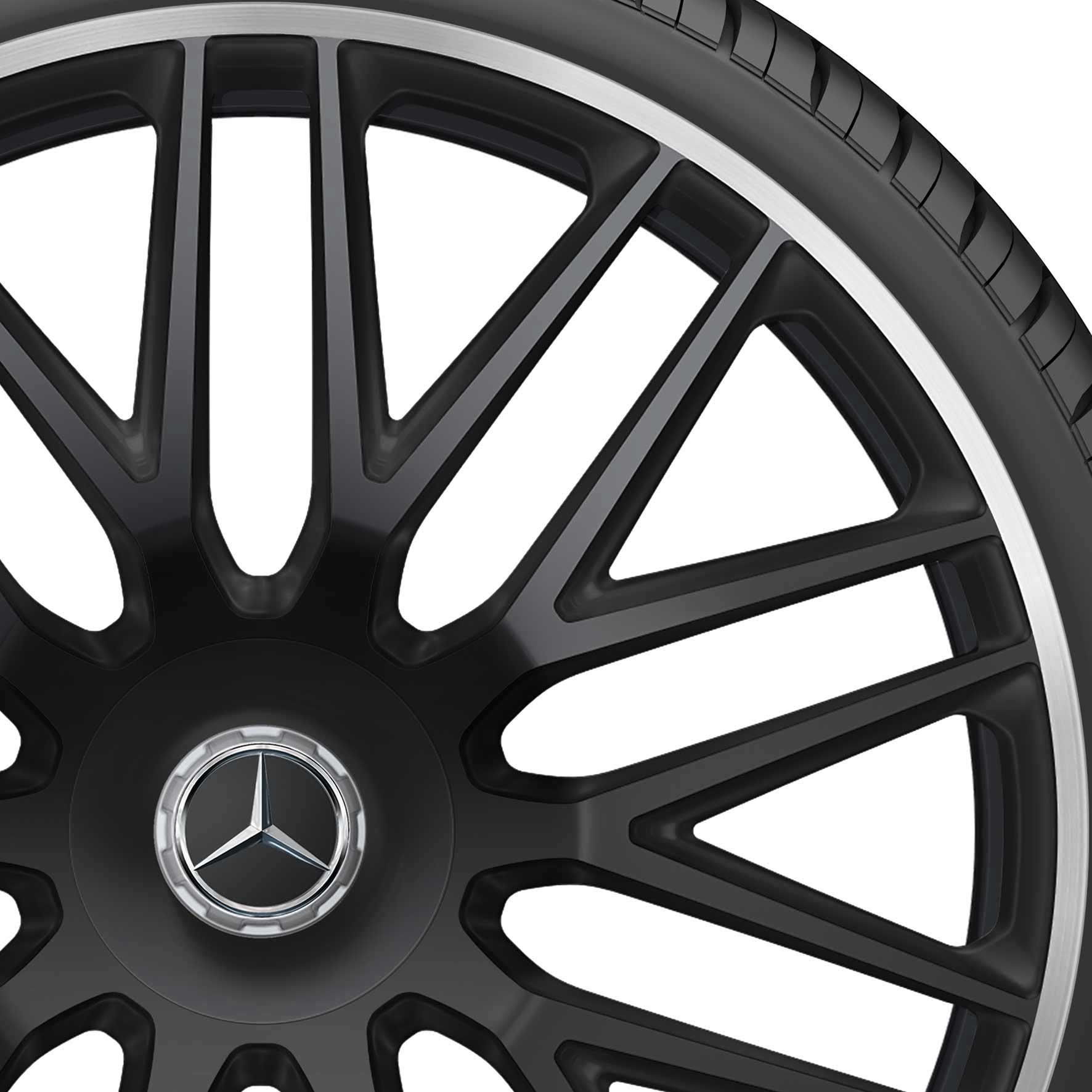 AMG 10 Y Spoke [167-23] Matt Black with High Sheen Rim Edge (Forged) Alloy Wheel Product Image #2