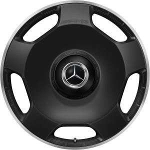23" AMG 5 Hole [167-23] Matt Black with High Sheen Rim Edge alloy wheel