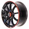 AMG 10 Spoke [172-18] Gloss Black with Ember Red Rim Edge Wheel Img 2