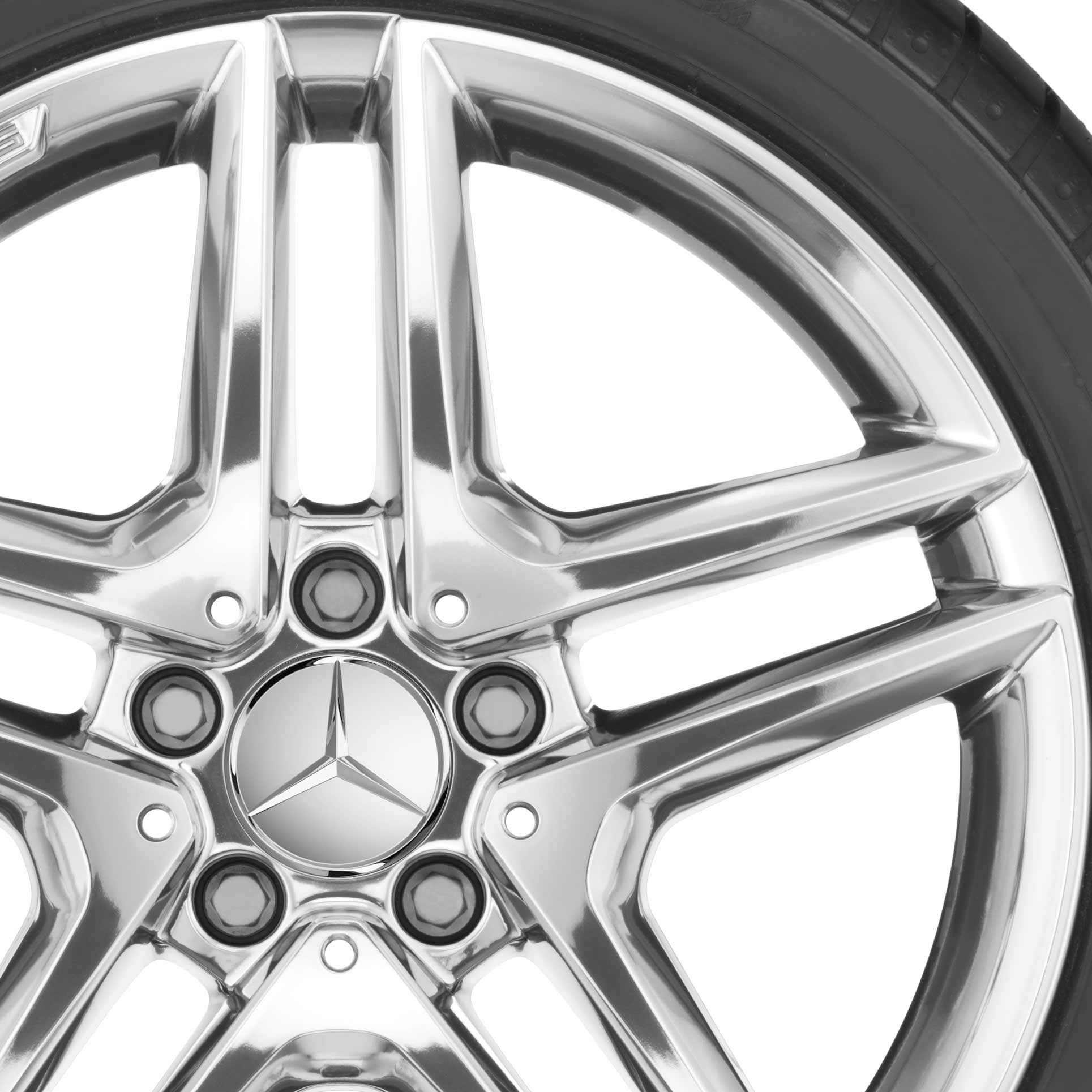 AMG 5 Twin Spoke [176-18] Clear Lacquer with High Sheen Alloy Wheel Product Image #2