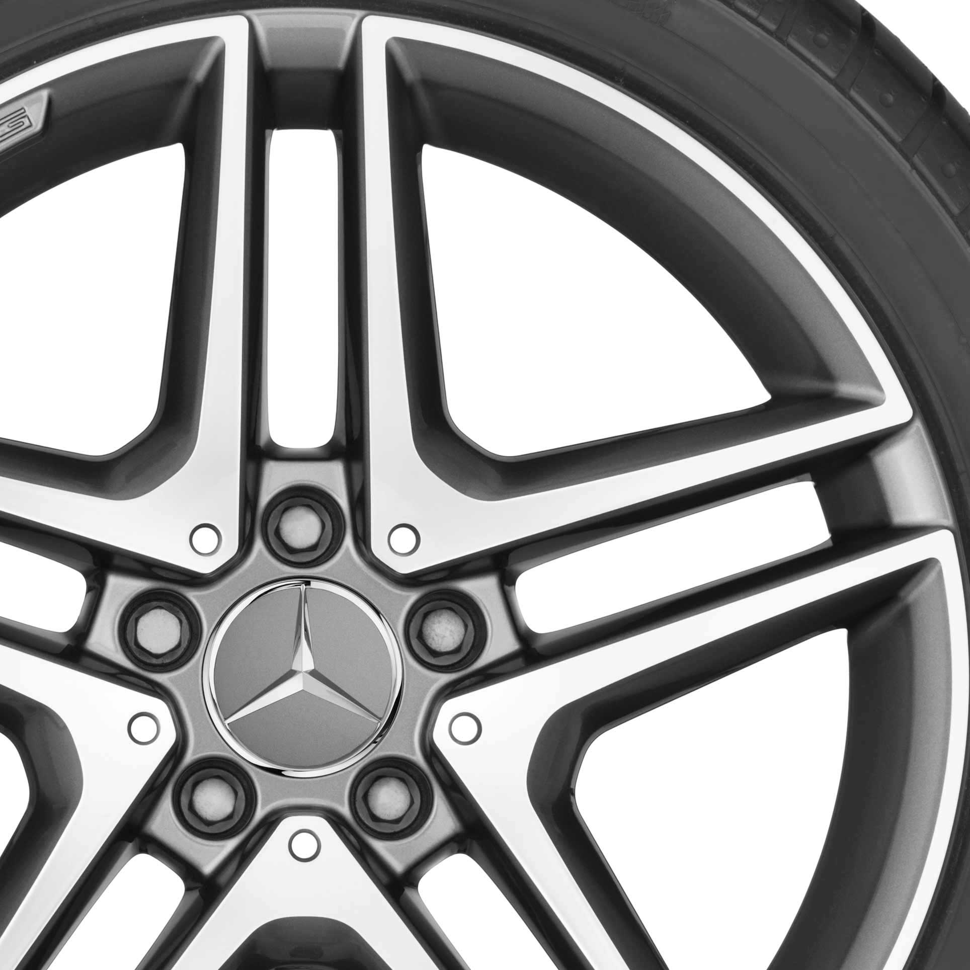 AMG 5 Twin Spoke [176-18] Himalaya Grey with High Sheen Alloy Wheel Product Image #2