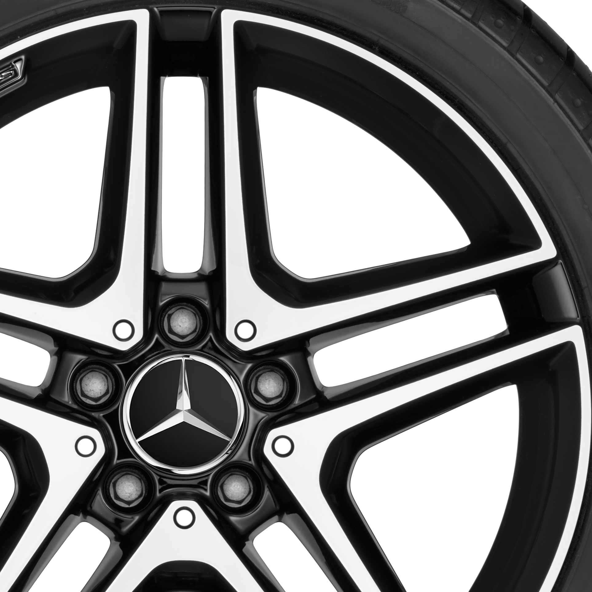 AMG 5 Twin Spoke [176-18] Gloss Black with High Sheen Alloy Wheel Product Image #2