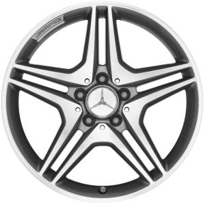 AMG 5 Twin Spoke [176-18] Himalaya Grey with High Sheen Alloy Wheel - Sizes 18in