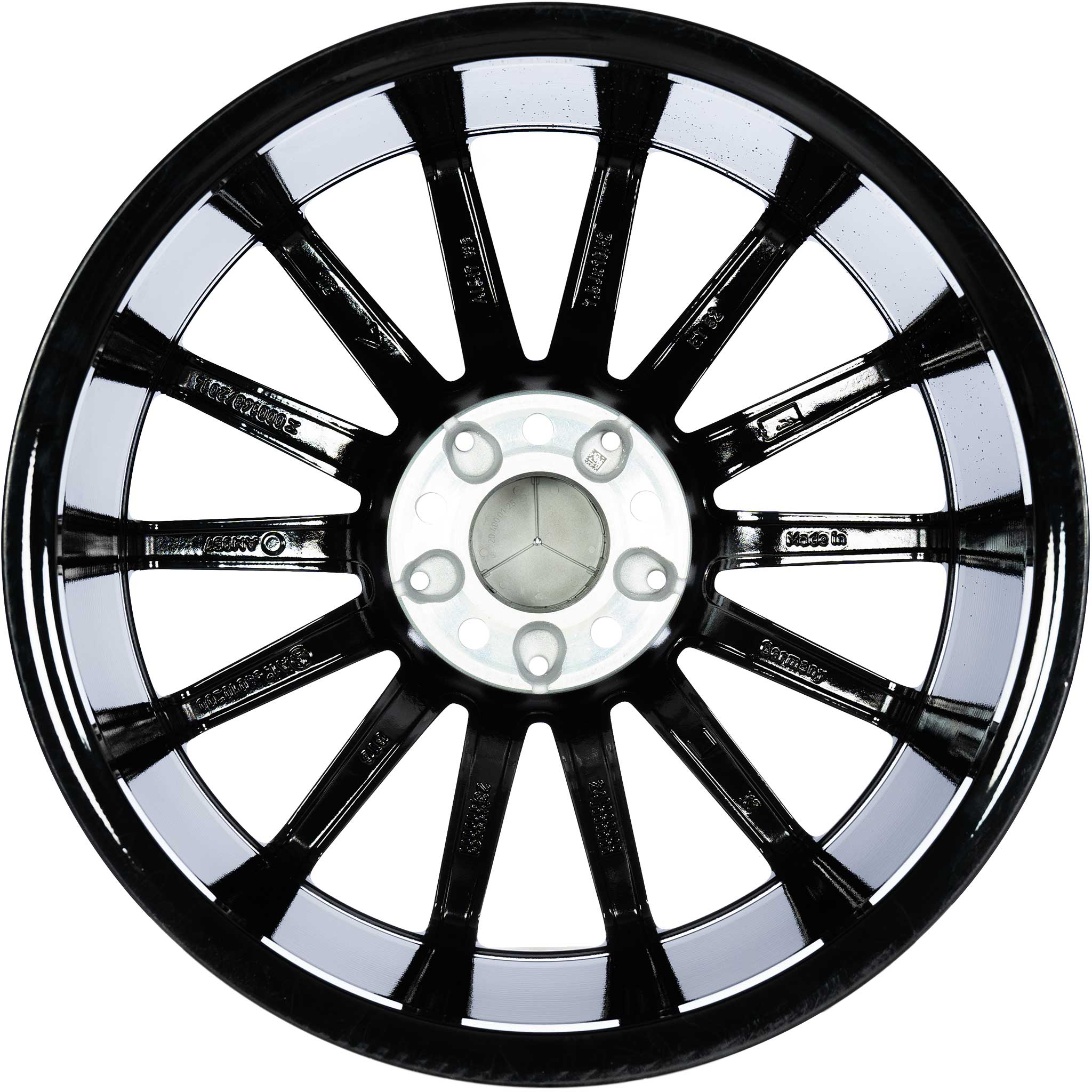 AMG Multispoke [176-18] Gloss Black with High Sheen Rim Edge Alloy Wheel Product Image #3