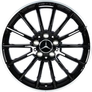 18" AMG Multispoke [176-18] Gloss Black with High Sheen Rim Edge alloy wheel