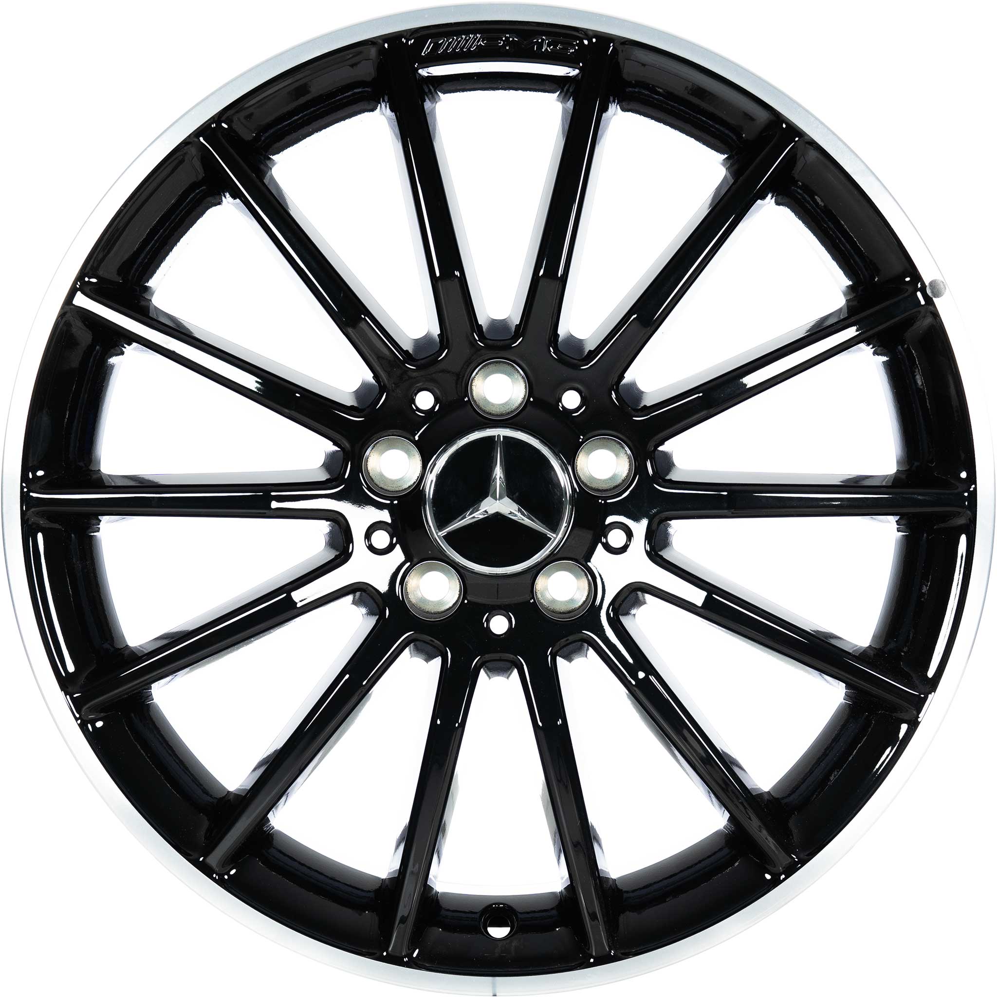 AMG Multispoke [176-18] Gloss Black with High Sheen Rim Edge Alloy Wheel Product Image #1