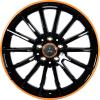 AMG Multispoke [176-18] Gloss Black with Orange Rim Edge Wheel Img 1
