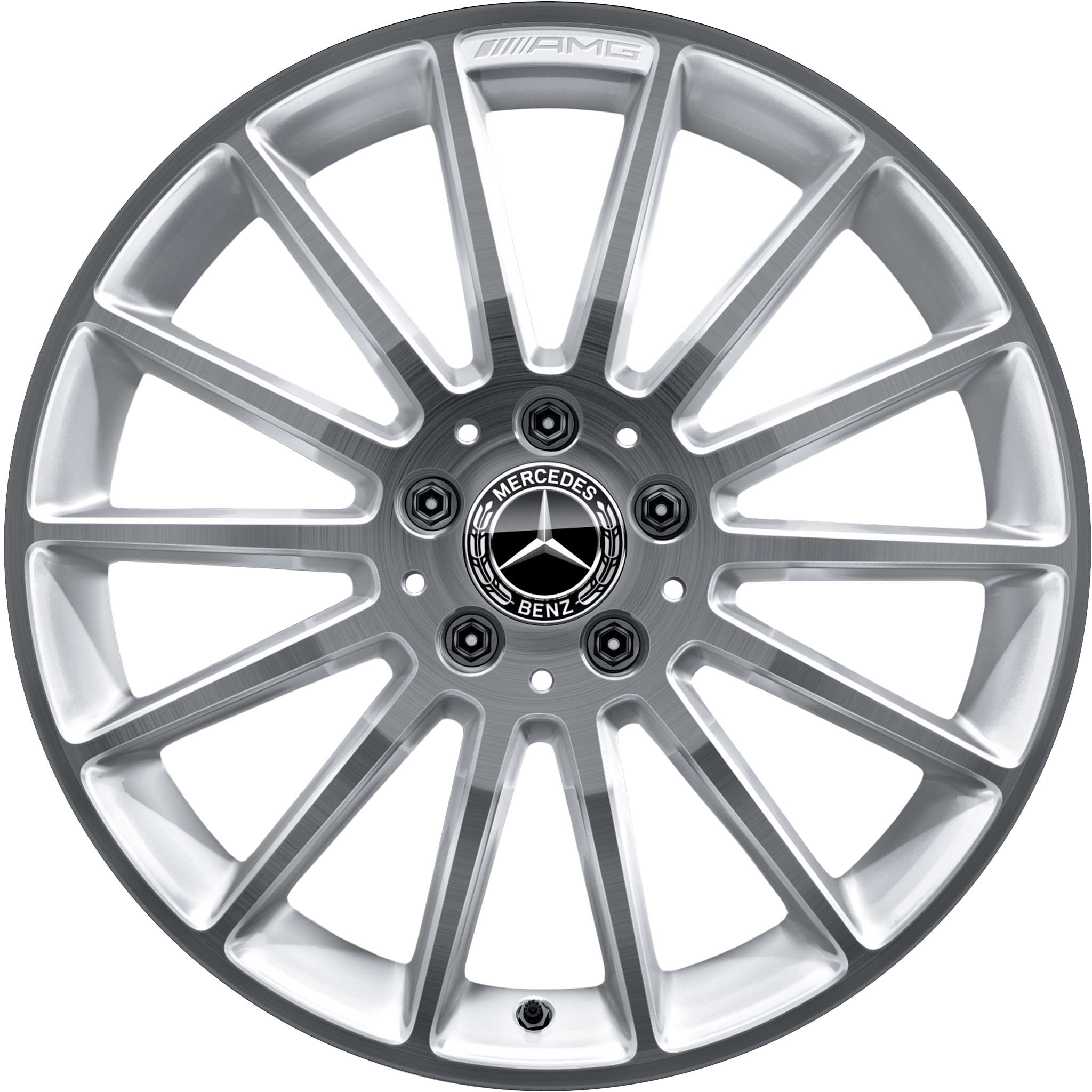AMG Multispoke [176-18] Snow White with High Sheen Alloy Wheel Product Image #1