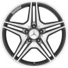 AMG 5 Twin Spoke [176-18] Himalaya Grey with High Sheen Wheel Img 1