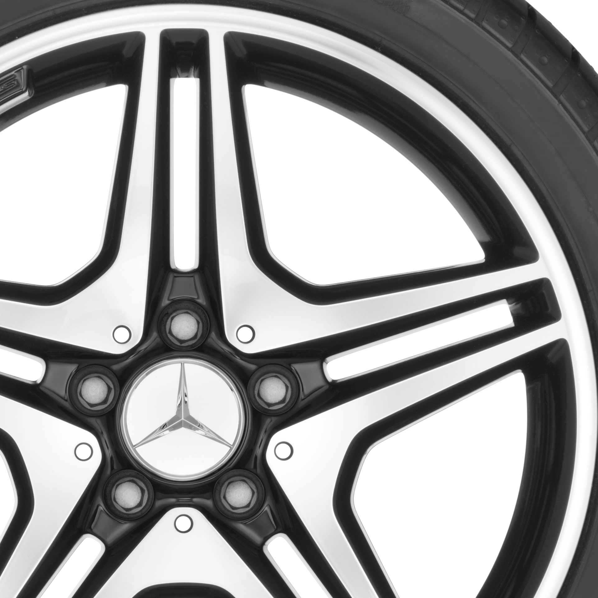 AMG 5 Twin Spoke [176-18] Gloss Black with High Sheen Alloy Wheel Product Image #2