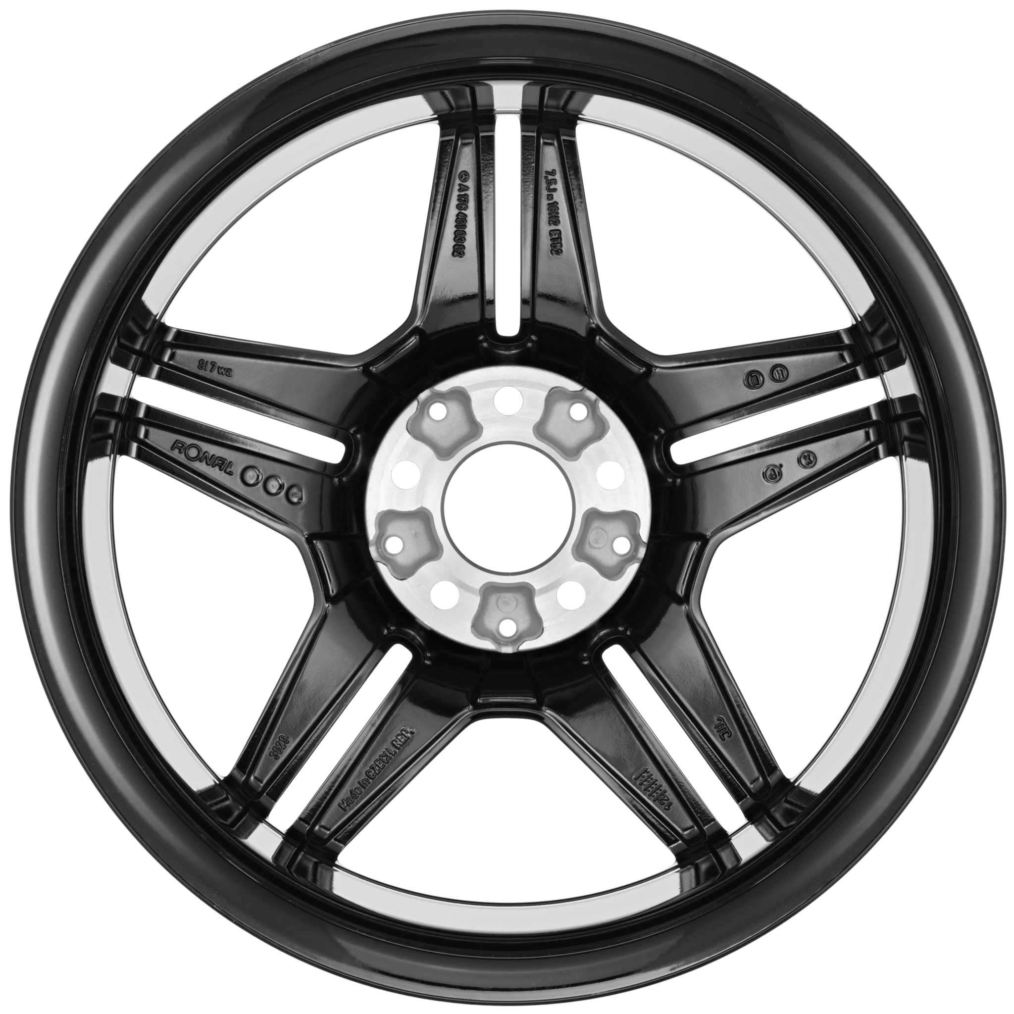 AMG 5 Twin Spoke [176-18] Gloss Black with High Sheen Alloy Wheel Product Image #3