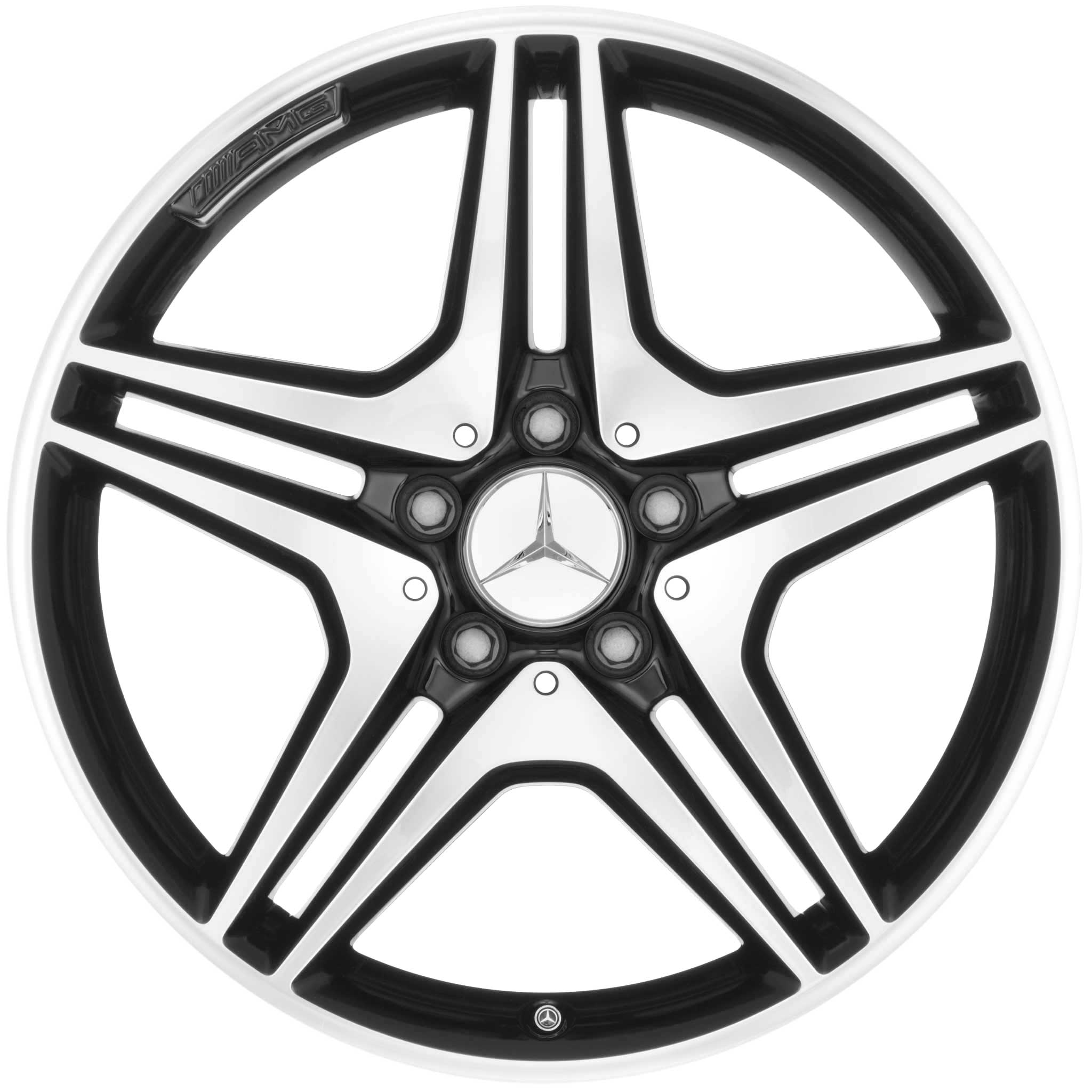 AMG 5 Twin Spoke [176-18] Gloss Black with High Sheen Alloy Wheel Product Image #1