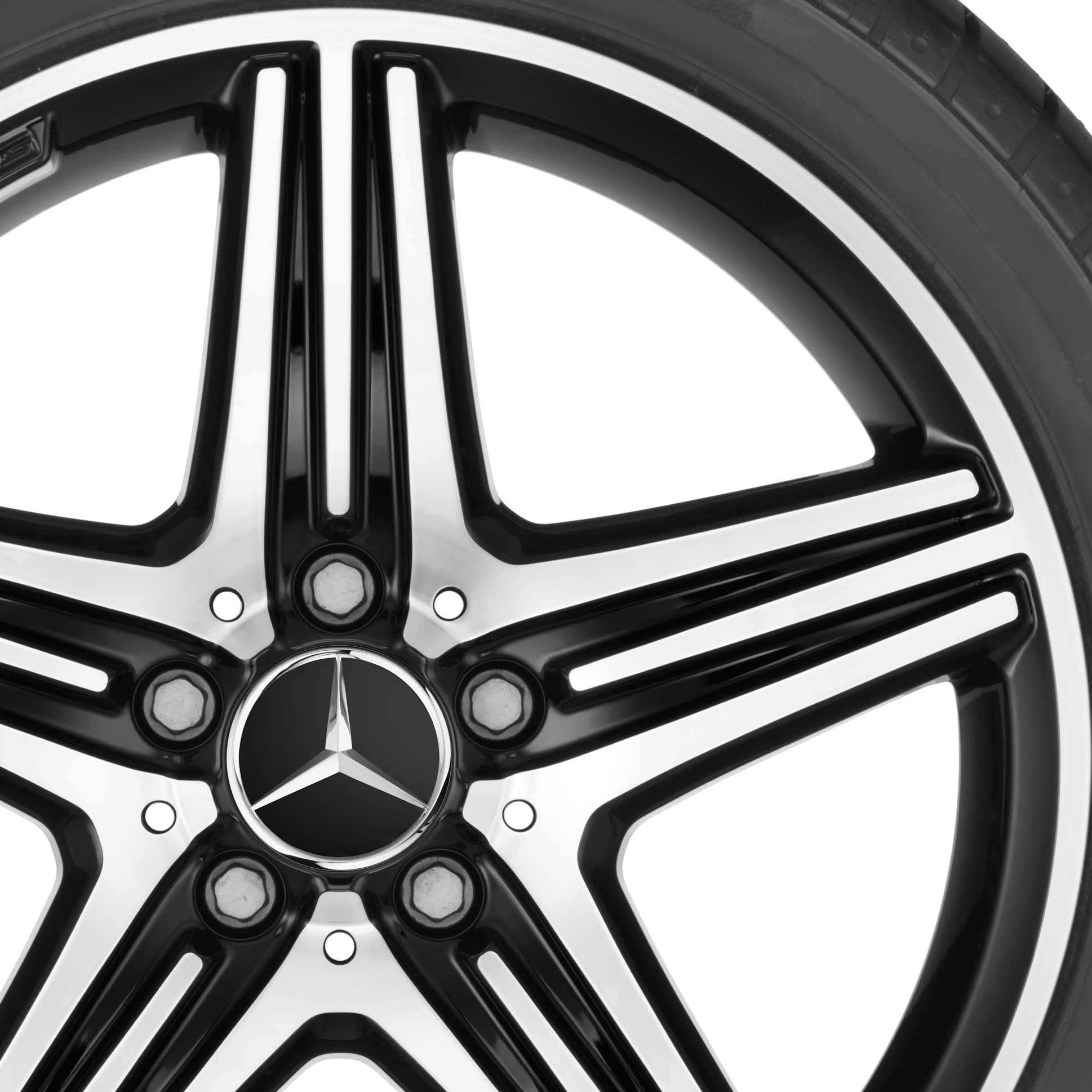 AMG 5 Spoke [176-18] Gloss Black with High Sheen Alloy Wheel Product Image #2
