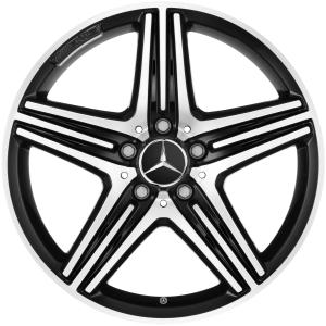 18" AMG 5 Spoke [176-18] Gloss Black with High Sheen alloy wheel