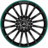 AMG Multispoke [176-19] Gloss Black with Oasis Green Wheel Img 1