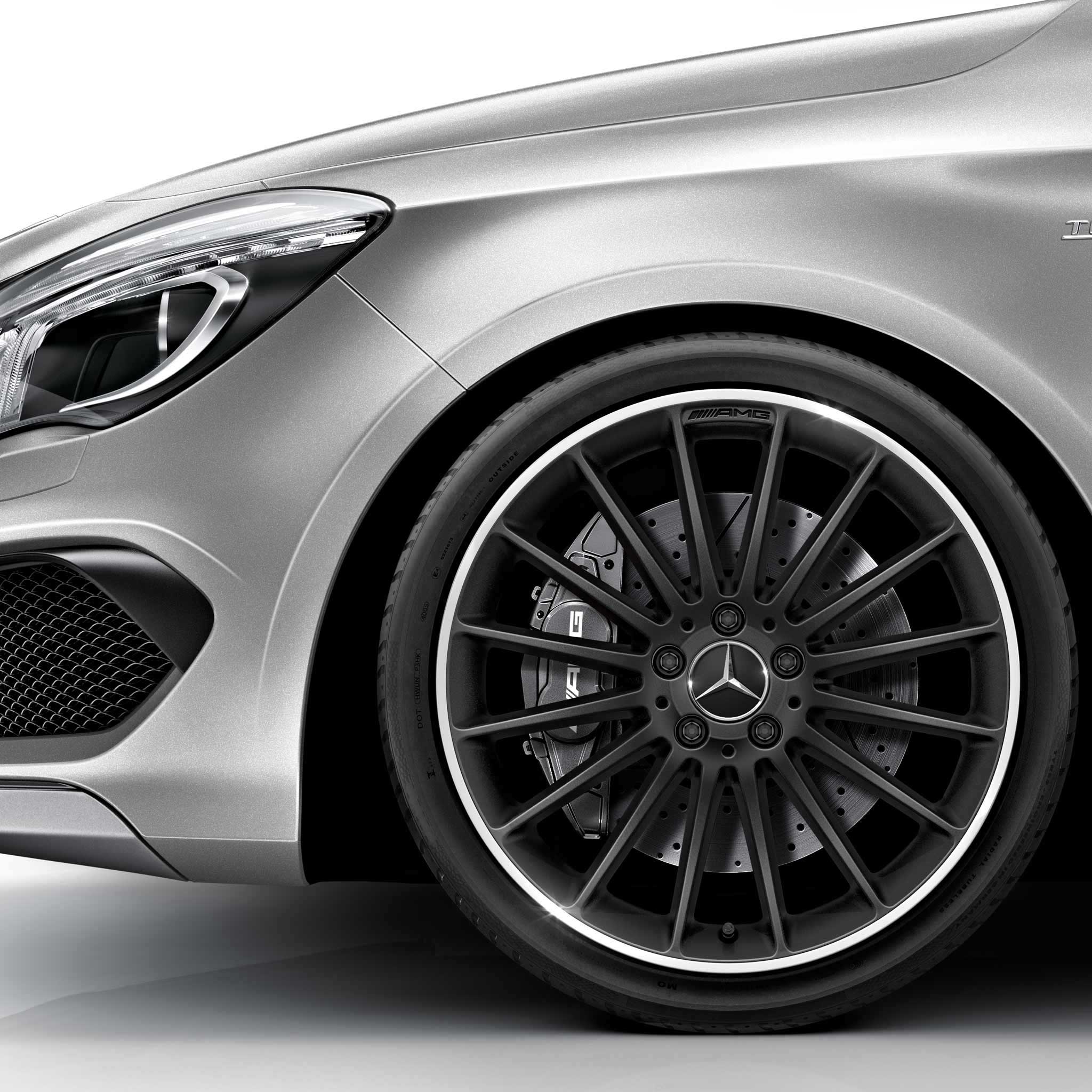 AMG Multispoke [176-19] Matt Black with High Sheen Alloy Wheel Product Image #4