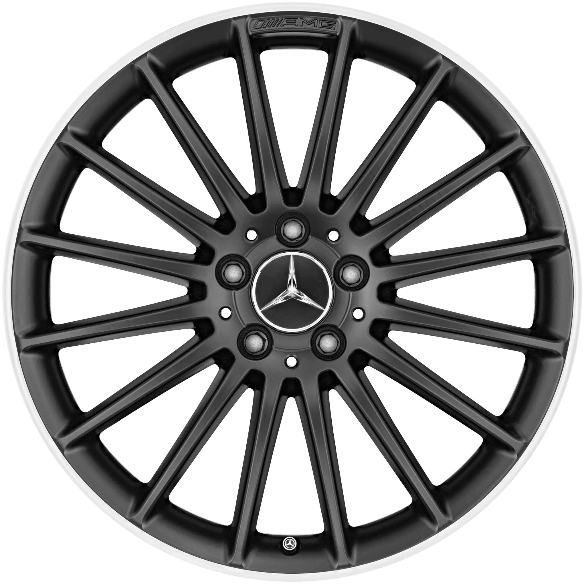 AMG Multispoke [176-19] Matt Black with High Sheen Alloy Wheel Product Image #1