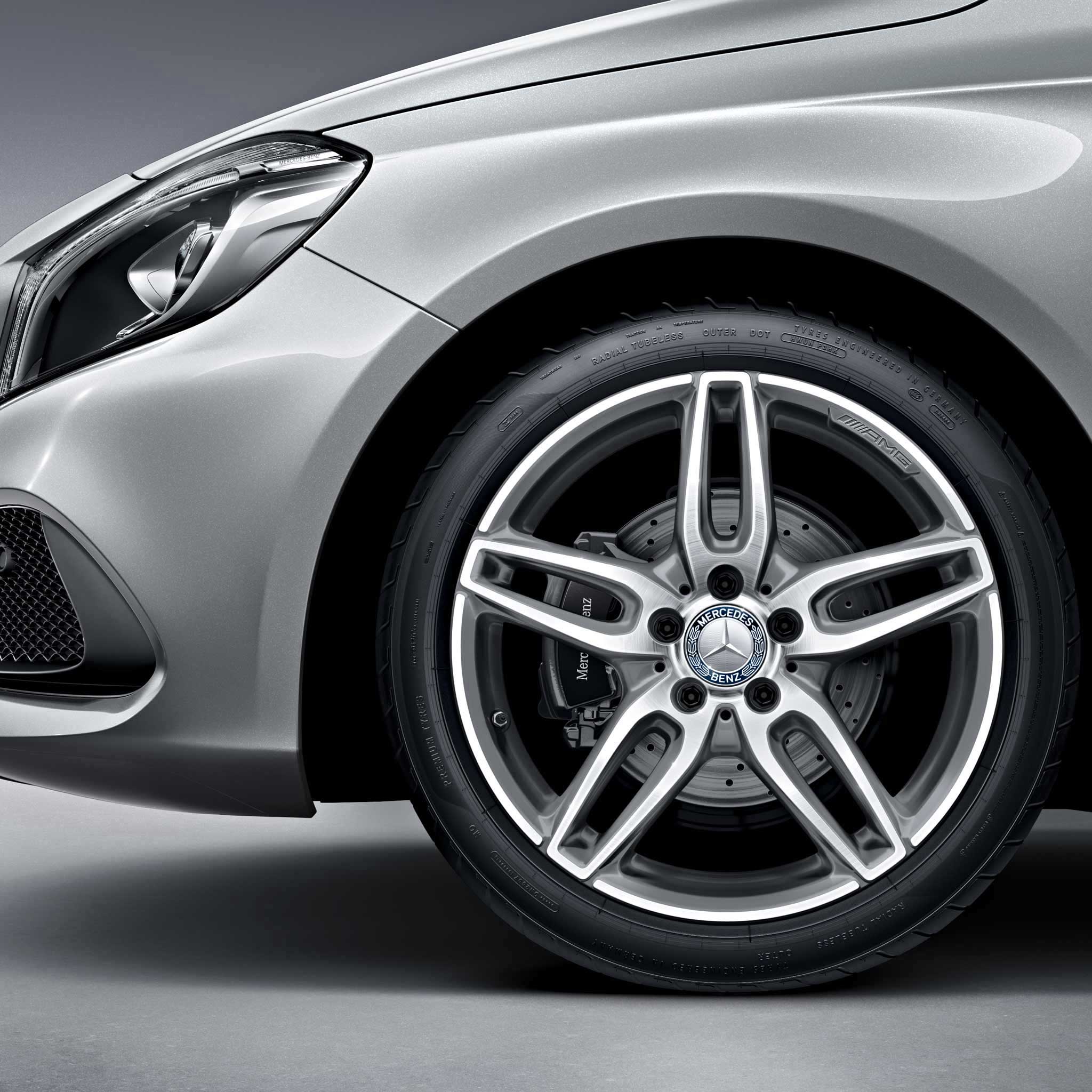 AMG 5 Twin Spoke [176-18] Himalaya Grey with High Sheen Alloy Wheel Product Image #3