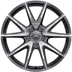 AMG 10 Spoke [176-18] Himalaya Grey with High Sheen Alloy Wheel - Sizes 18in