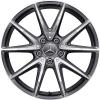 AMG 10 Spoke [176-18] Himalaya Grey with High Sheen Wheel Img 1
