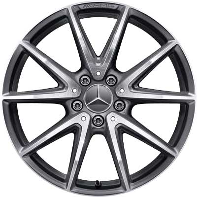 AMG 10 Spoke [176-18] Himalaya Grey with High Sheen Alloy Wheel Product Image #1