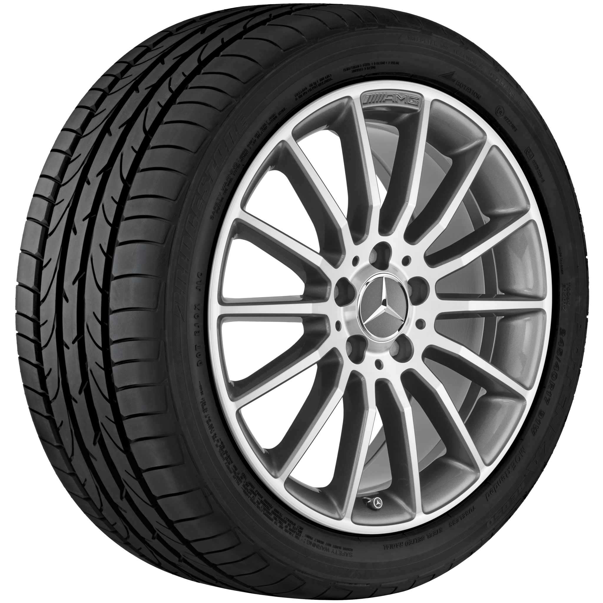 AMG Multispoke [176-18] Himalaya Grey with High Sheen Alloy Wheel Product Image #3