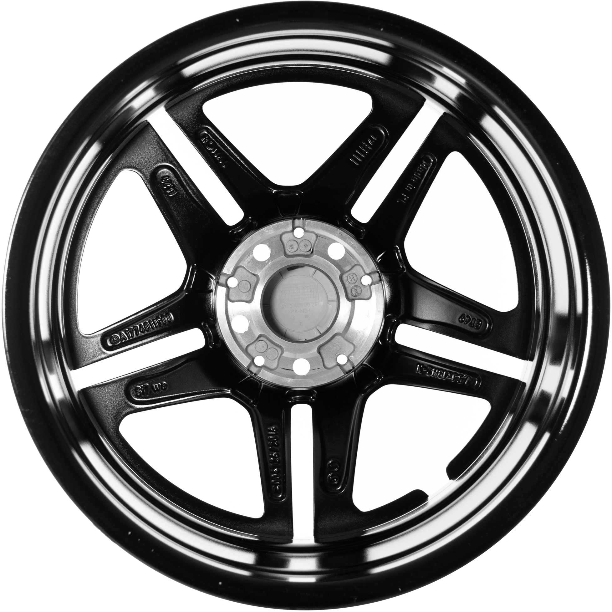 AMG 5 Twin Spoke [177-18] Gloss Black with High Sheen Alloy Wheel Product Image #3