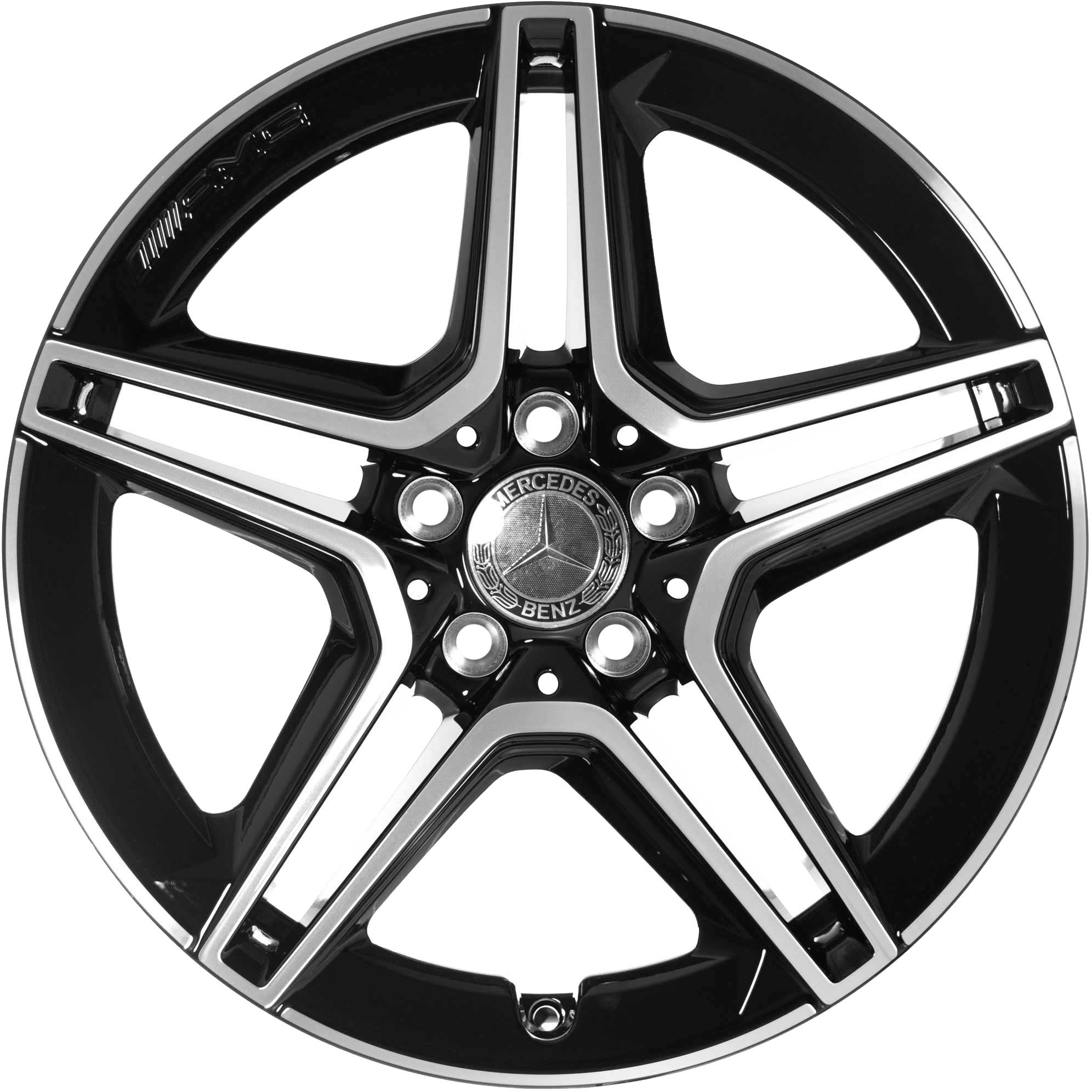 AMG 5 Twin Spoke [177-18] Gloss Black with High Sheen Alloy Wheel Product Image #1