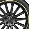 AMG Multispoke [177-19] Gloss Black with Mimosa Yellow Wheel Img 2