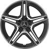 AMG 5 Double Spoke [177-18] Gloss Back with High Sheen Wheel Img 1