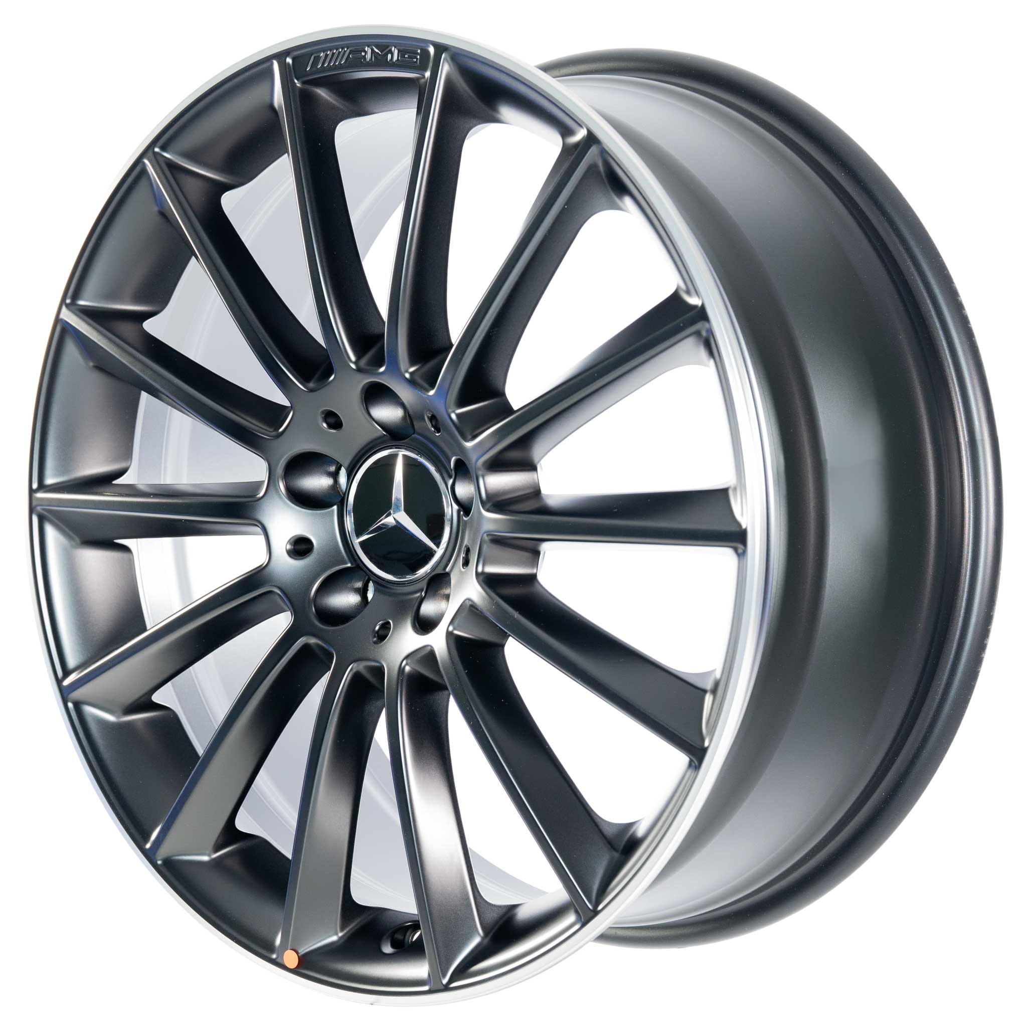AMG 14 Spoke [177-19] Matt Black with High Sheen Rim Edge Alloy Wheel Product Image #2