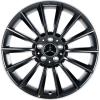 AMG 14 Spoke [177-19] Matt Black with High Sheen Rim Edge Wheel Img 1