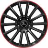AMG Multispoke [177-19] Gloss Black with Ember Red Rim Edge Wheel Img 1