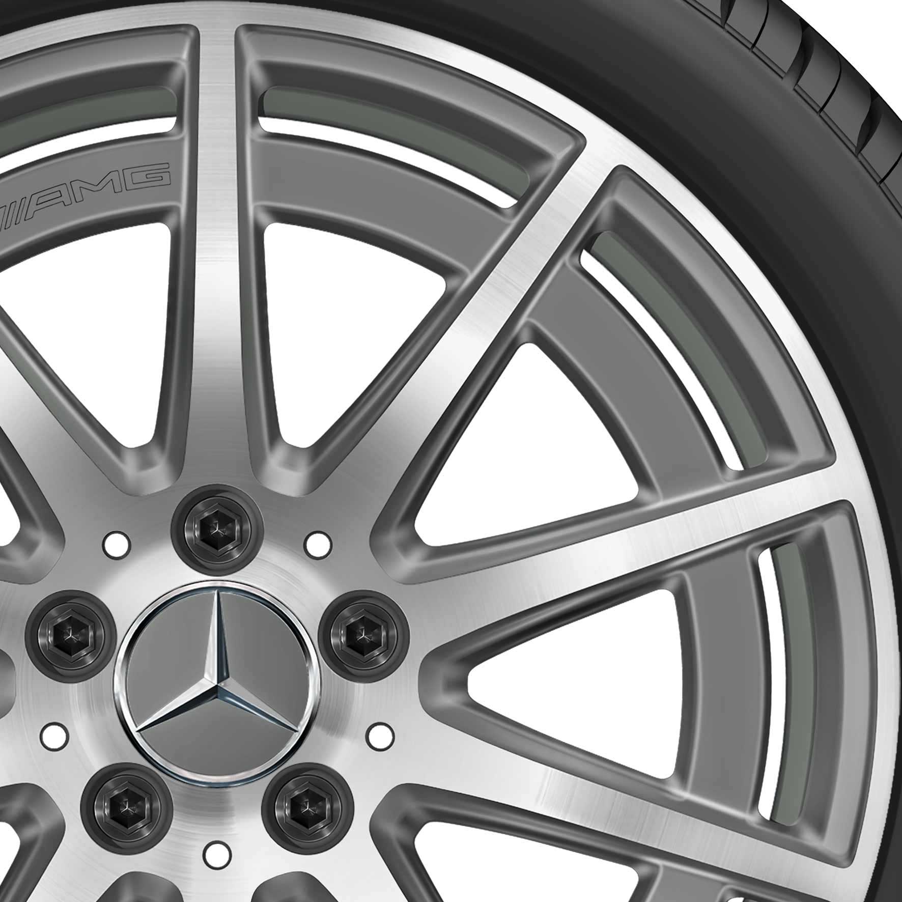 AMG 10 Spoke [177-18] Tantalite Grey with High Sheen Alloy Wheel Product Image #2