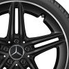 AMG 5 Twin Spoke [177-19] Matt Black with High Sheen Rim Edge Wheel Img 2