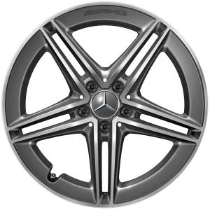 19" AMG 5 Twin Spoke [177-19] Tantalite Grey with High Sheen alloy wheel