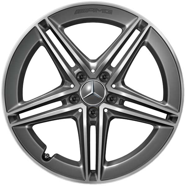 AMG 5 Twin Spoke [177-19] Tantalite Grey with High Sheen Alloy Wheel Product Image #1