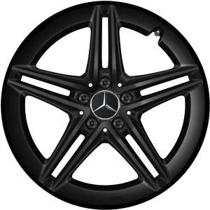 19" AMG 5 Twin Spoke [177-19] Matt Black alloy wheel
