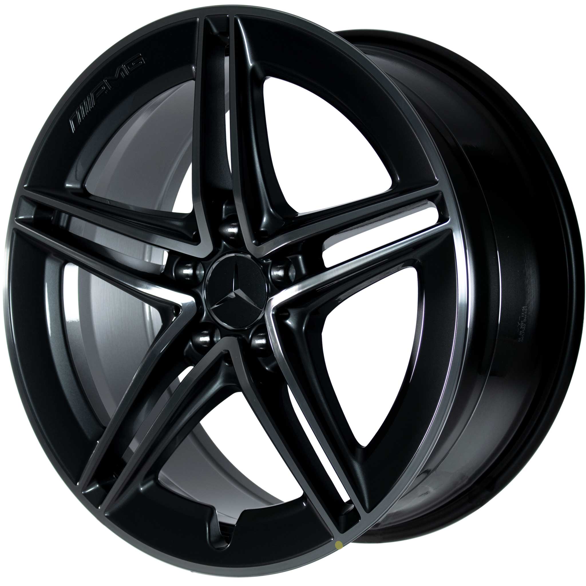AMG 5 Double Spoke [177-19] Tantalite Grey with High Sheen Alloy Wheel Product Image #2