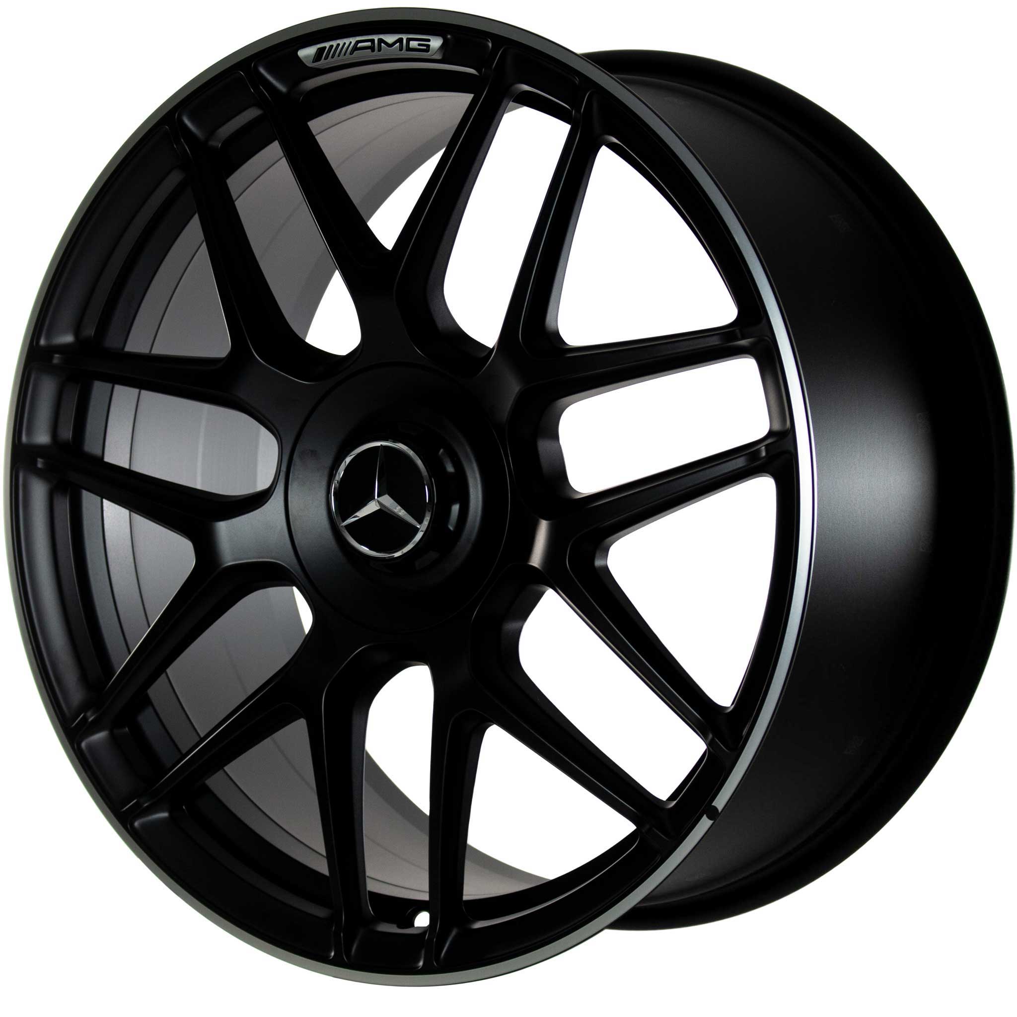 AMG Cross Spoke [177-19] Matt Black with High Sheen Rim Edge (Forged) Alloy Wheel Product Image #2