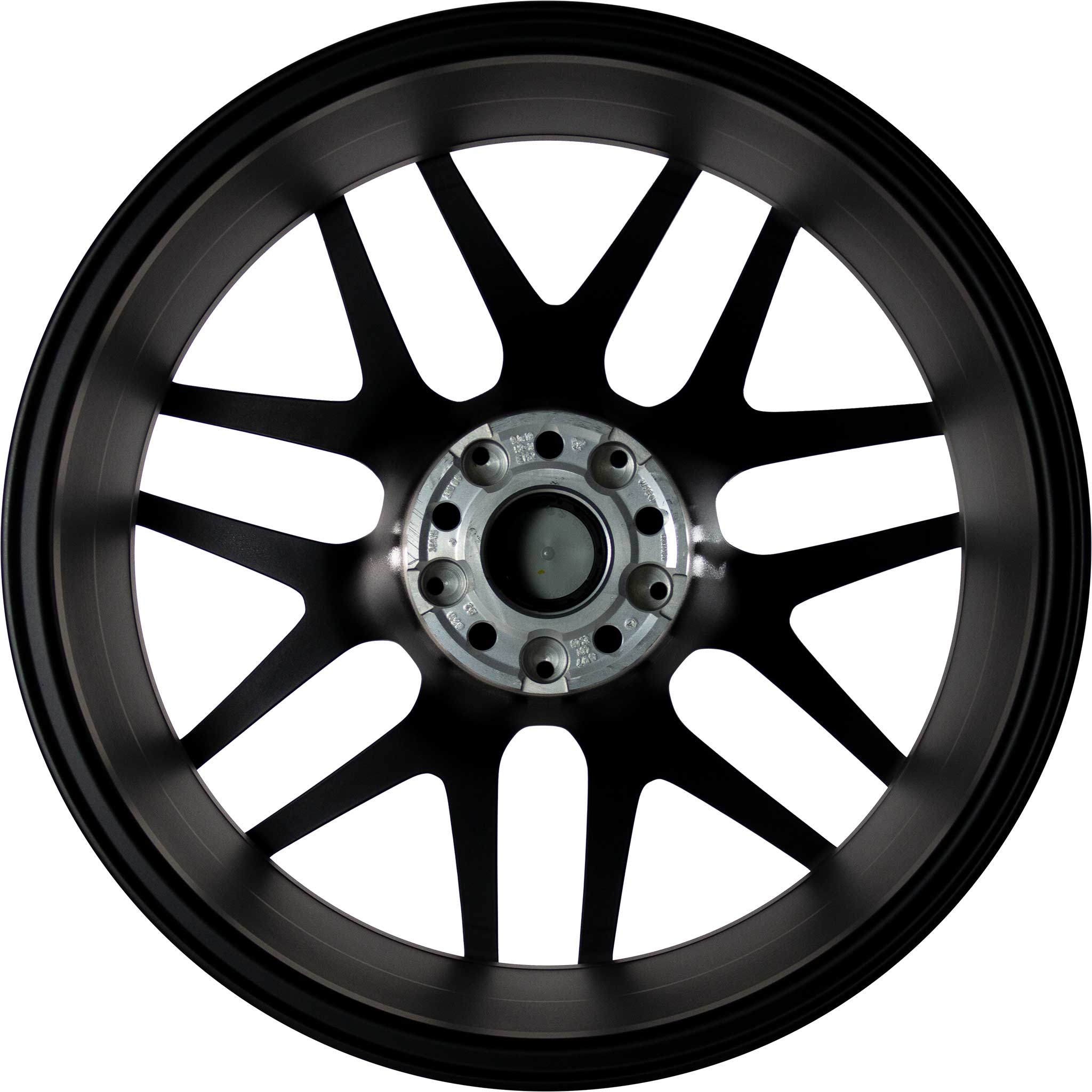 AMG Cross Spoke [177-19] Matt Black with High Sheen Rim Edge (Forged) Alloy Wheel Product Image #3