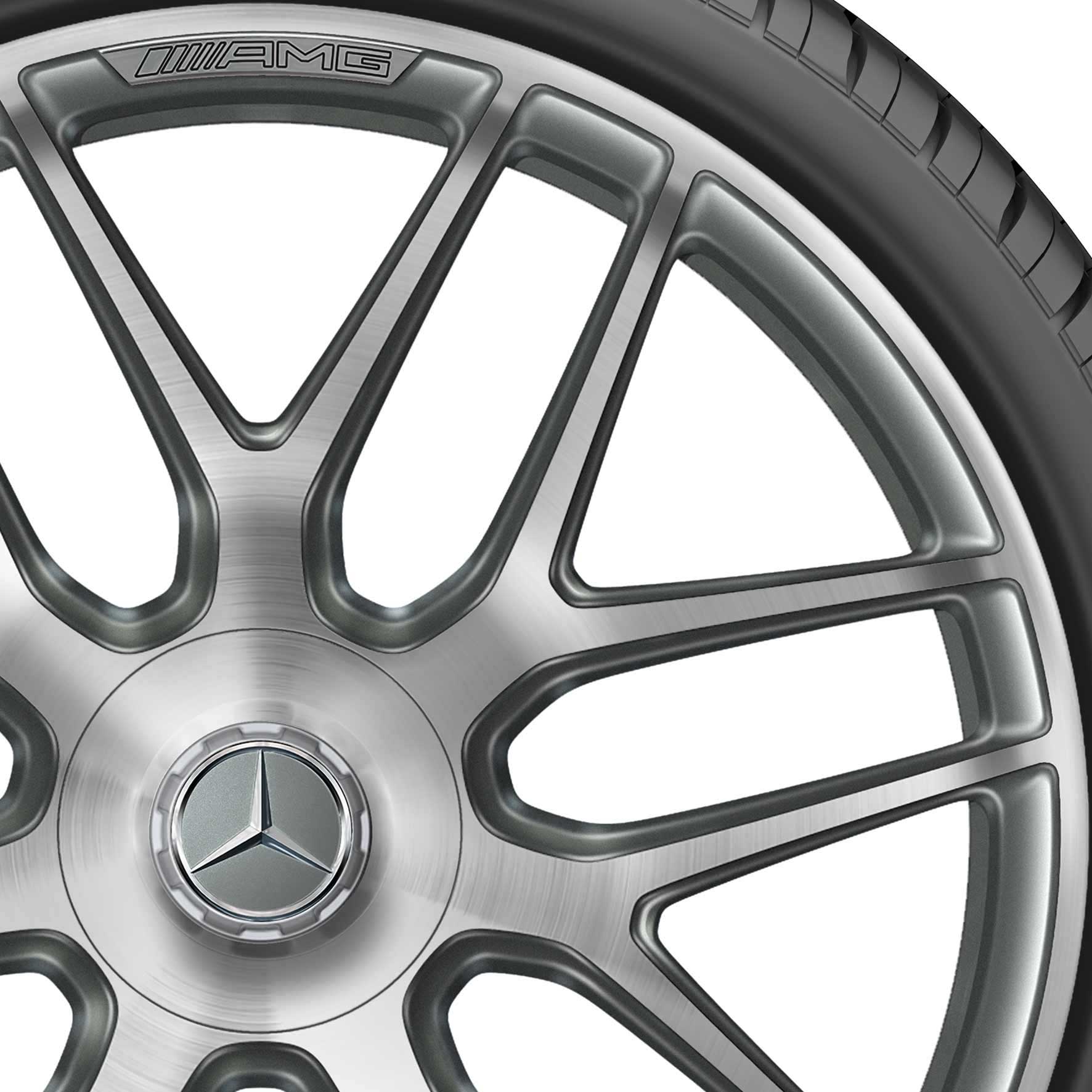 AMG Cross Spoke [177-19] Himalaya Grey with High Sheen (Forged) Alloy Wheel Product Image #2