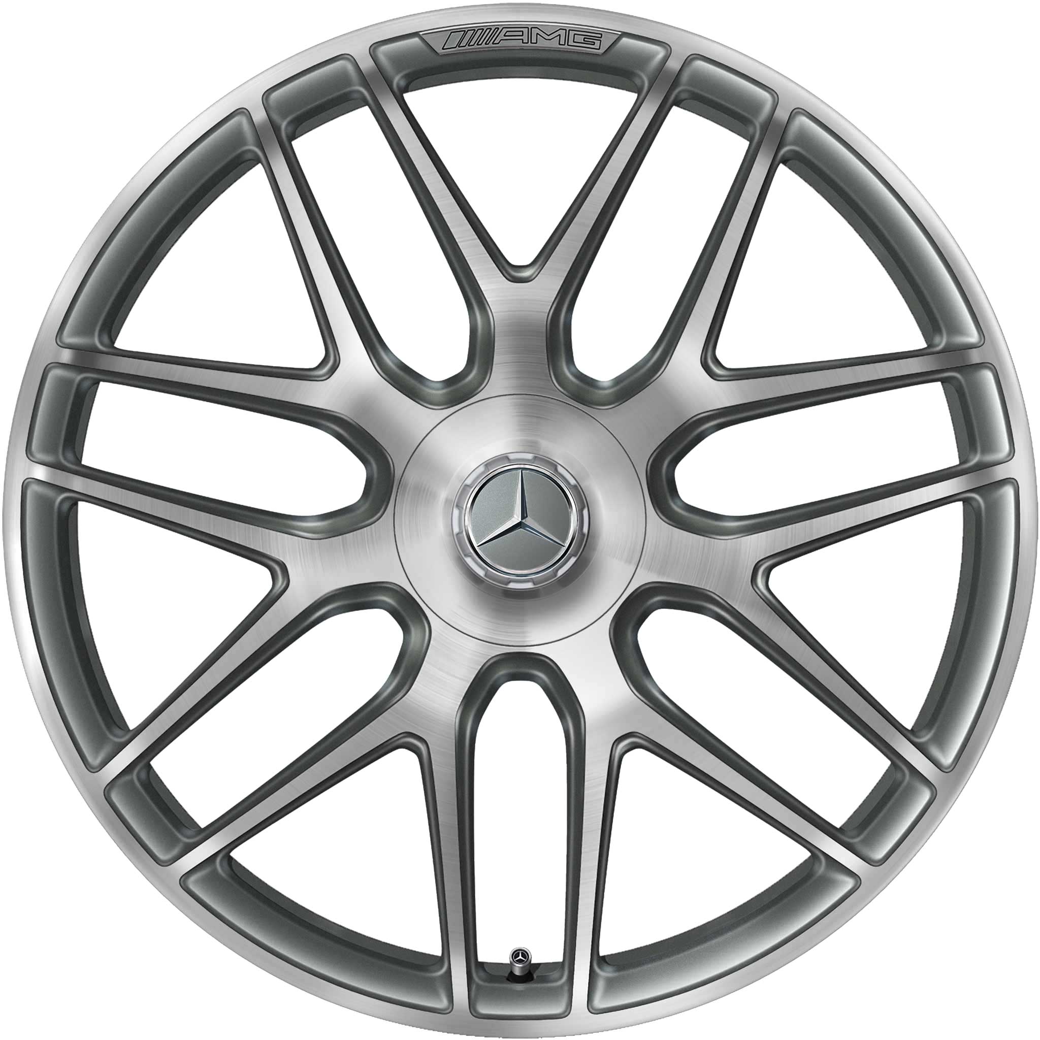 AMG Cross Spoke [177-19] Himalaya Grey with High Sheen (Forged) Alloy Wheel Product Image #1